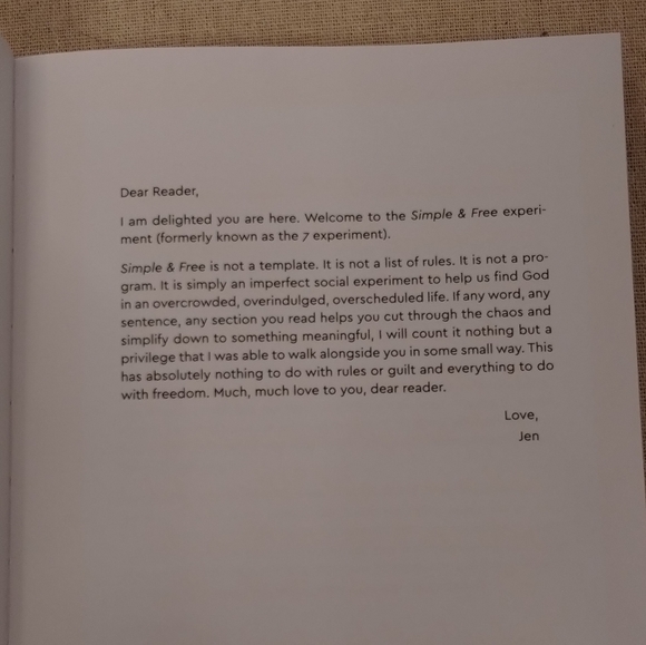 Simple & Free by Jen Hatmaker  Guided Personal Journal - Picture 4 of 12